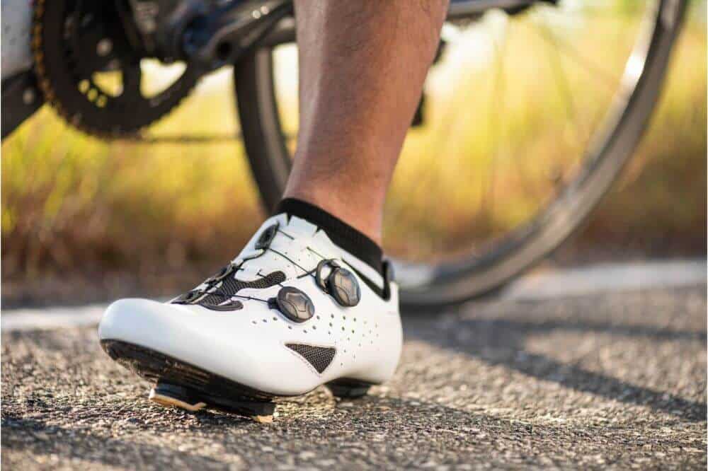white bike shoes